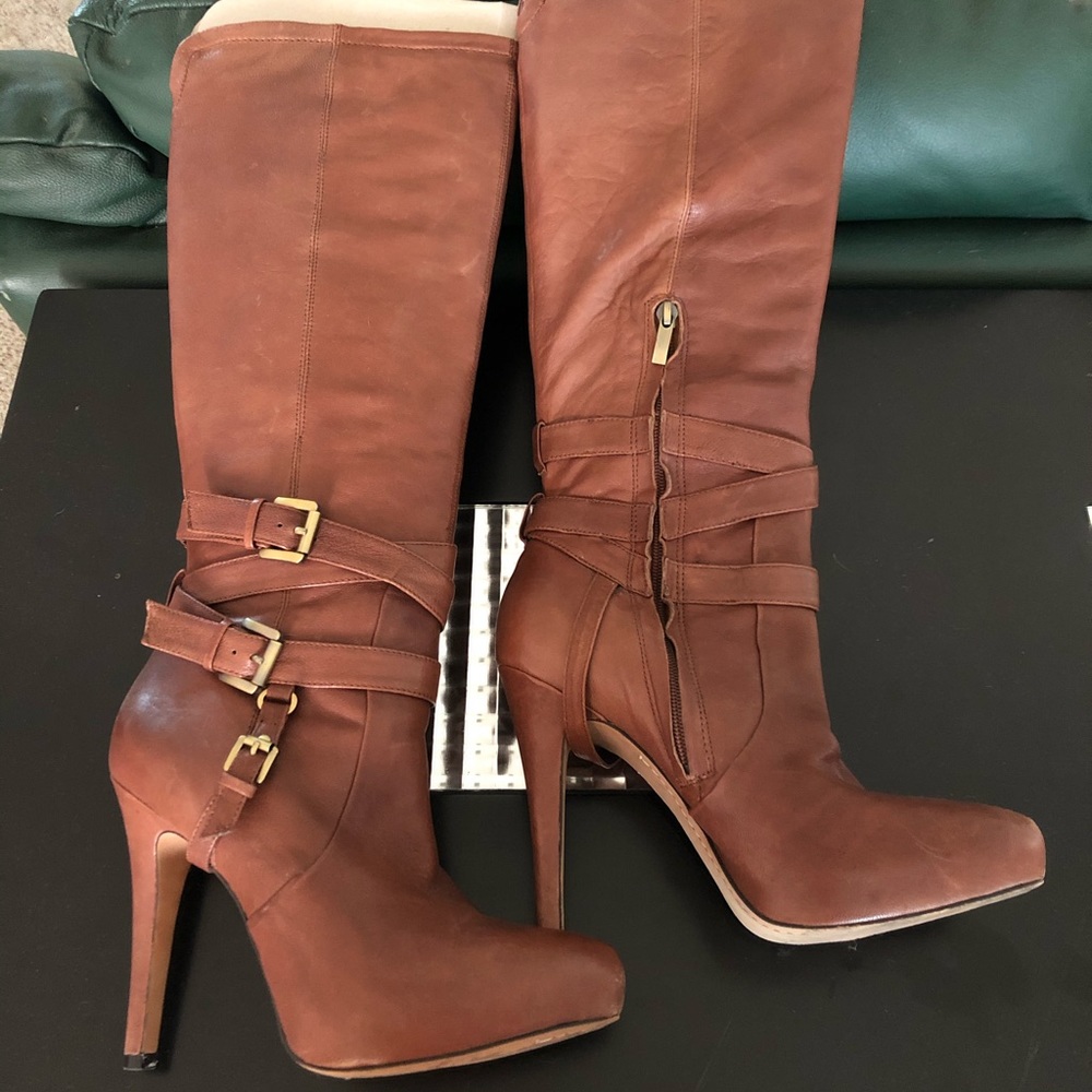 Sam Edelman Roula Boots Camel 9.5